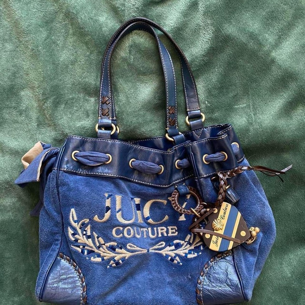 Juice Couture Vintage Daydreamer Velour Bag Purse